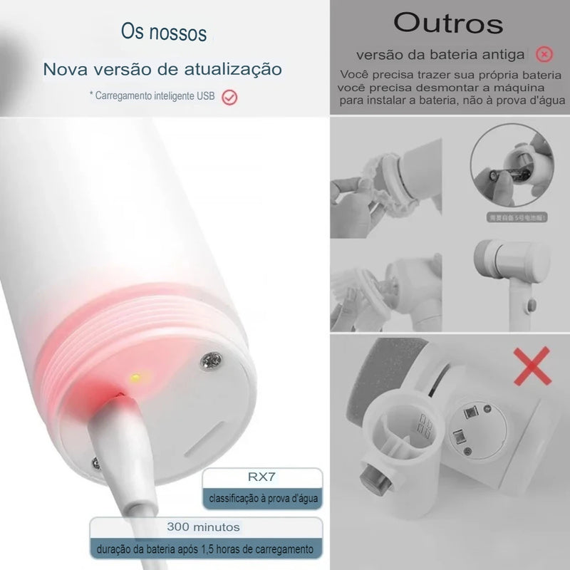 Escova de limpeza elétrica sem fio Frete Grátis