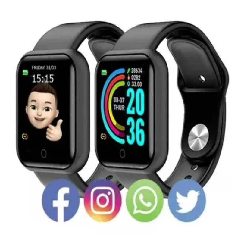 Relógio Smartwatch Android Ios Inteligente D20 plus Bluetooth  - Frete Grátis