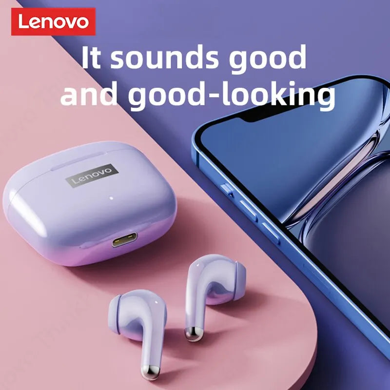 Fone de ouvido Lenovo LP40 Pro 5.0 Wireless Sports   Frete Grátis